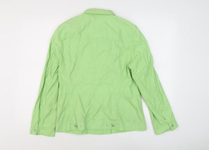 Basler Jeans Women’s Green Button-Up Shirt - Size 10