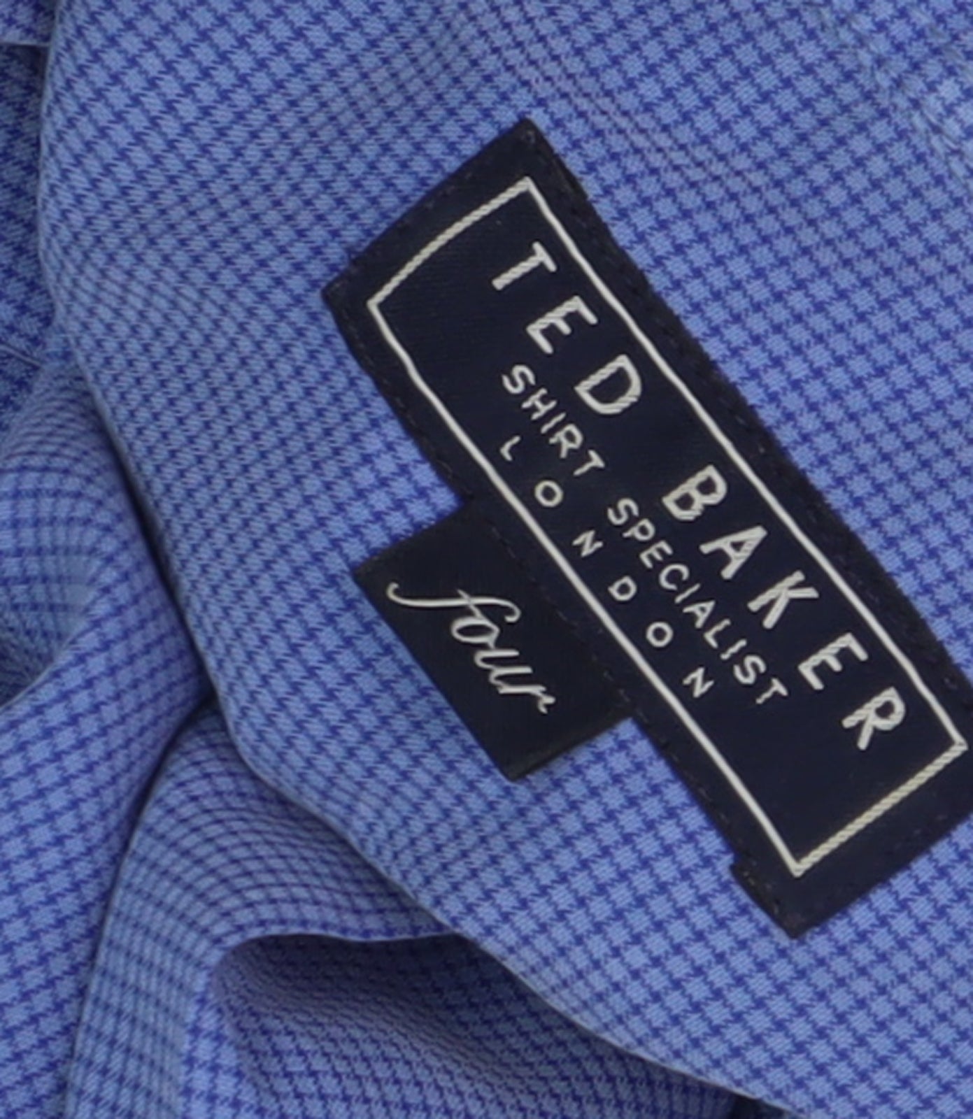 Ted Baker Men's Blue Check Long Sleeve Shirt
