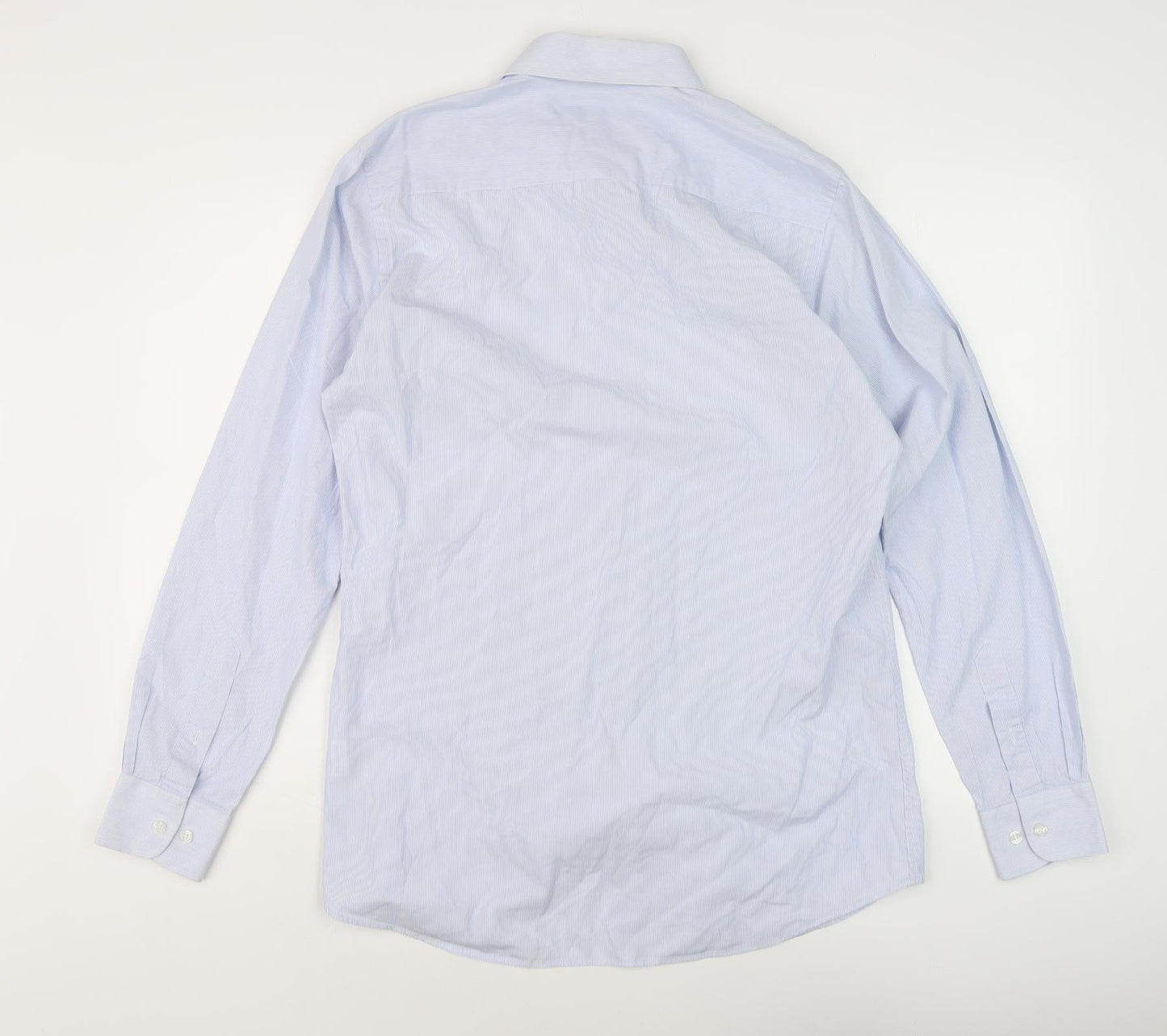 Mens UK Collar Size 15.5 John Lewis Smart Blue  Dress Shirt