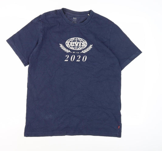 Levi's Men's Blue Relaxed Fit T-Shirt, Size L