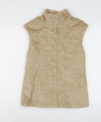Mayoral Beige Teen Sequin Waistcoat in Size 14