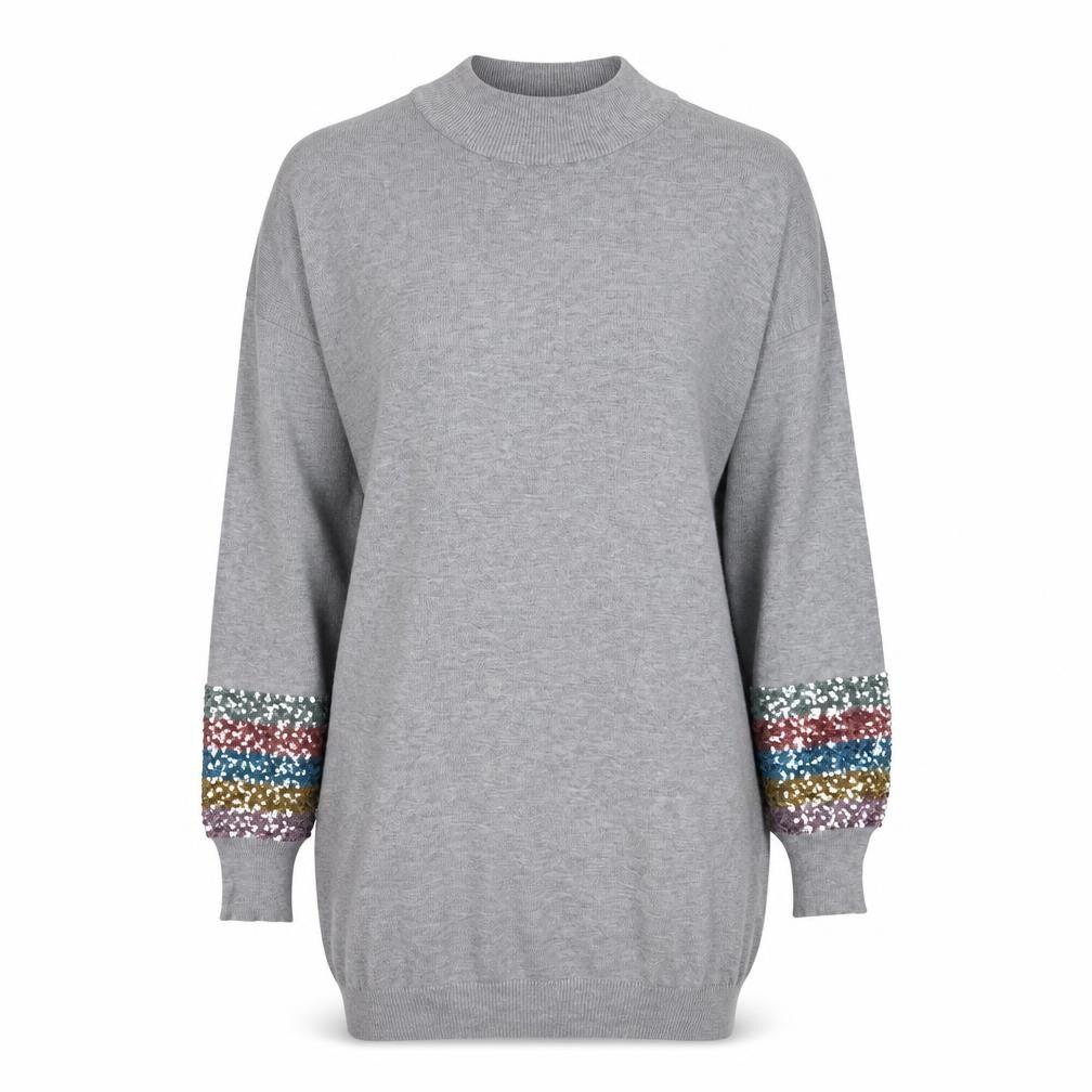 Womens UK Size 14 M&Co Grey Pullover Jumper