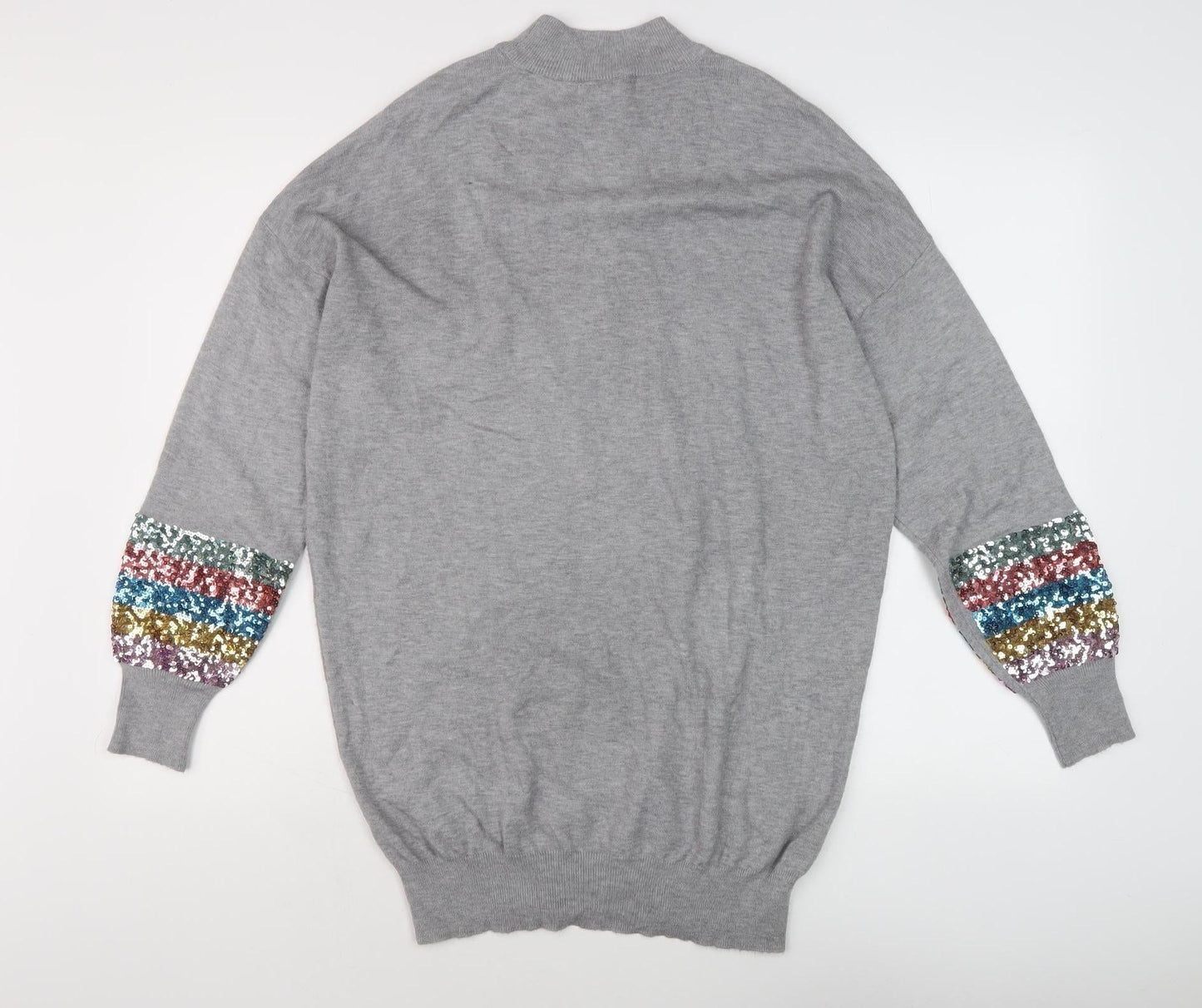 Womens UK Size 14 M&Co Grey Pullover Jumper