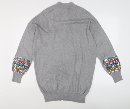 Womens UK Size 14 M&Co Grey Pullover Jumper