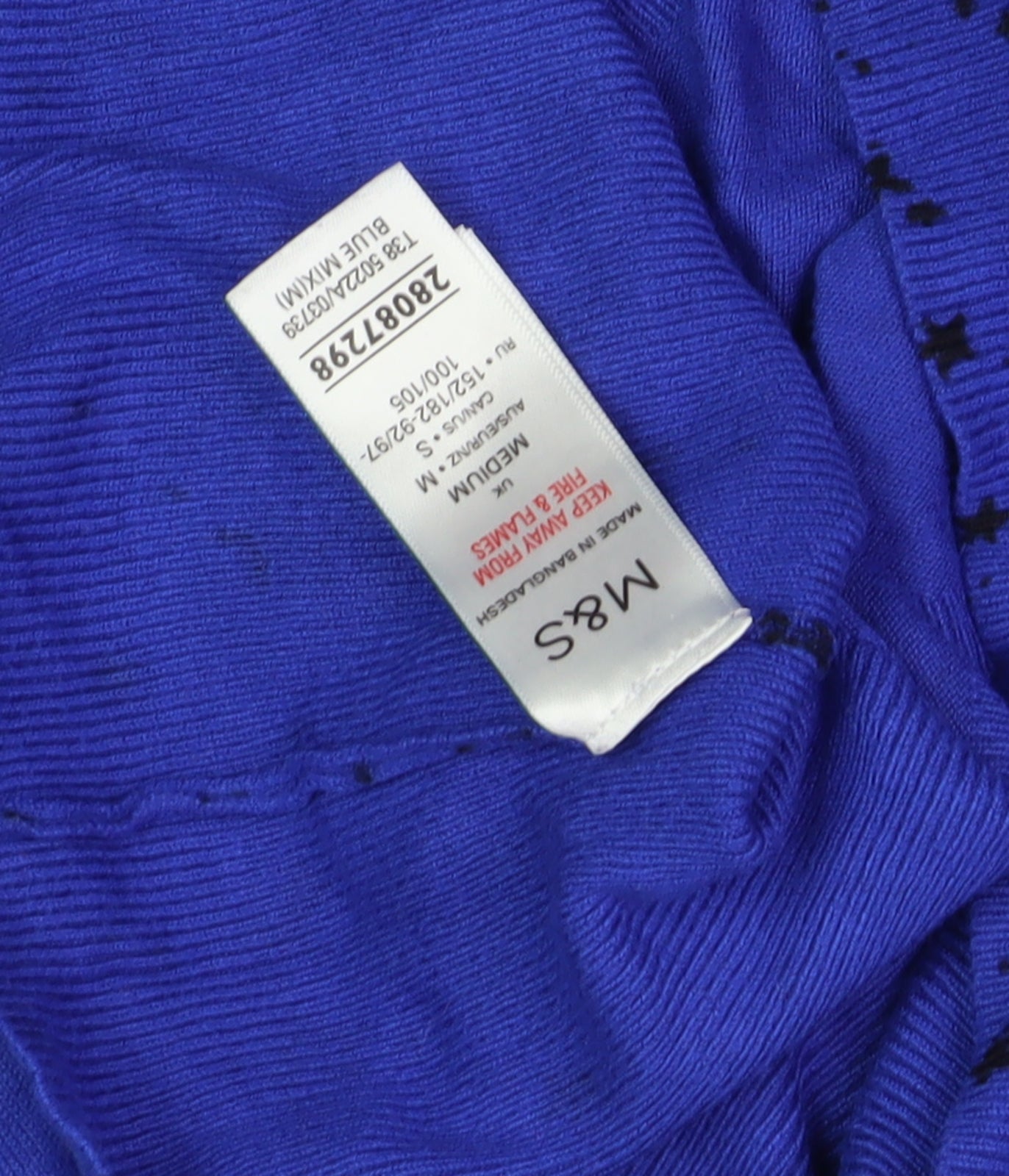 Womens UK Size M Marks and Spencer Blue Pullover Jumper