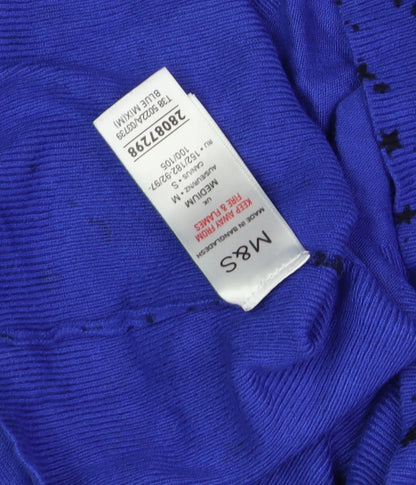 Womens UK Size M Marks and Spencer Blue Pullover Jumper