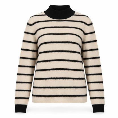 Womens UK Size 2 Zara Beige Pullover Jumper