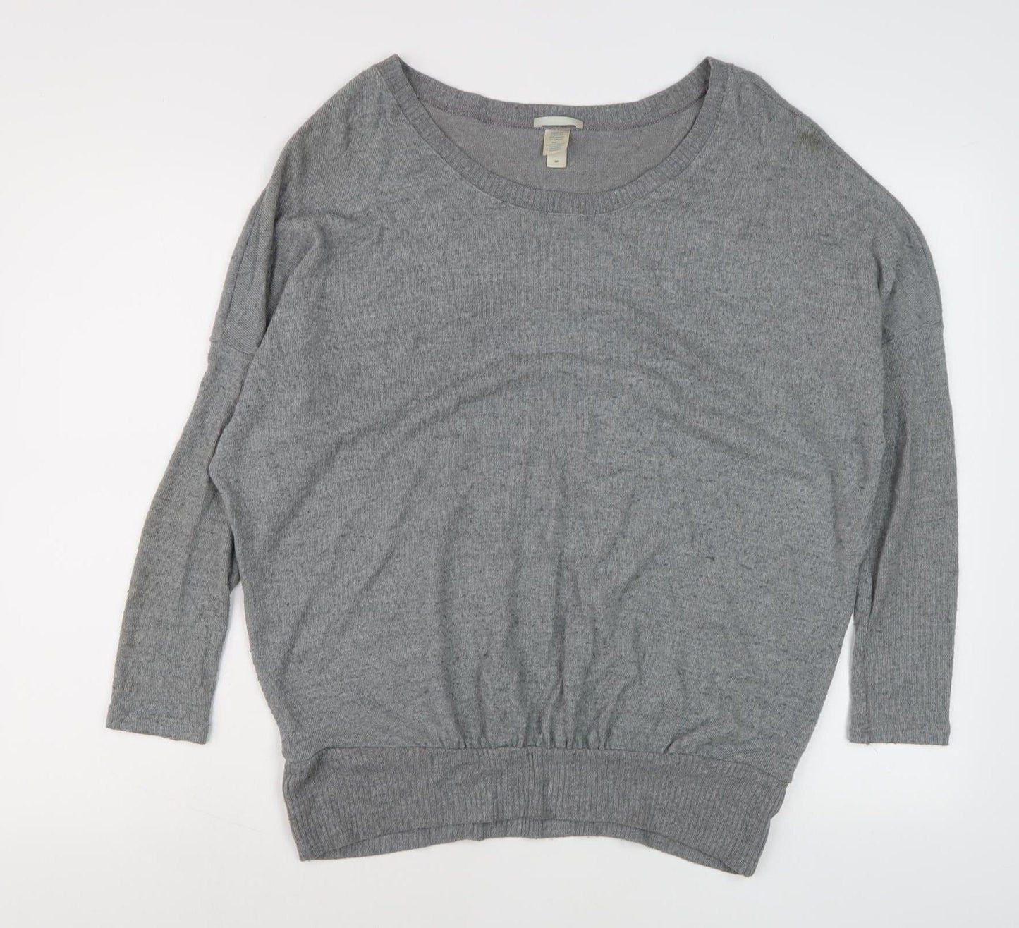 Eberjey Women's Grey Relaxed Knit Pullover Jumper S