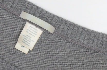 Eberjey Women's Grey Relaxed Knit Pullover Jumper S