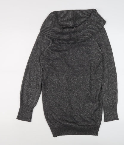 Womens UK Size M Wallis Grey Pullover Jumper