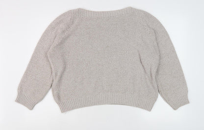 Marks and Spencer Women’s Beige Pullover Jumper Knit