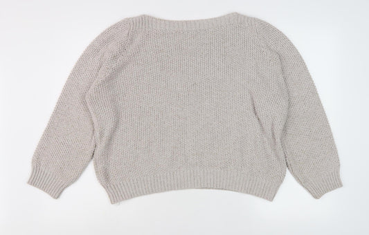 Marks and Spencer Women’s Beige Pullover Jumper Knit
