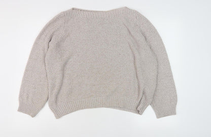 Marks and Spencer Women’s Beige Pullover Jumper Knit
