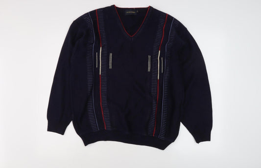 Peter Gribby Men's XL Blue Pullover Jumper