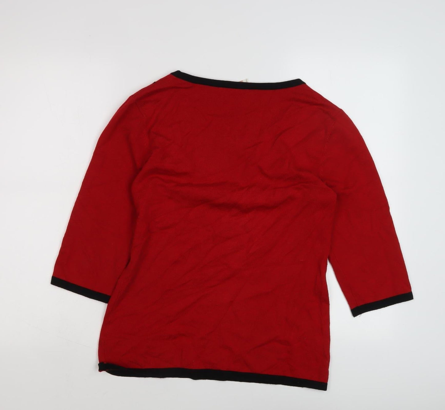 Womens UK Size M Anna Rose Red Pullover Jumper