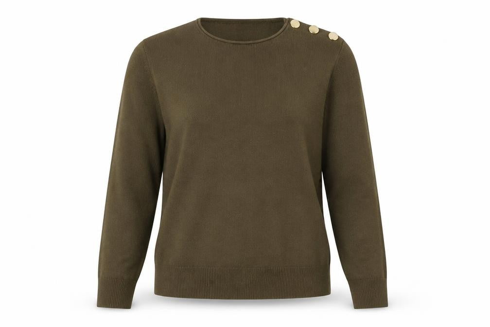 Womens UK Size 8 MNG Green Pullover Jumper