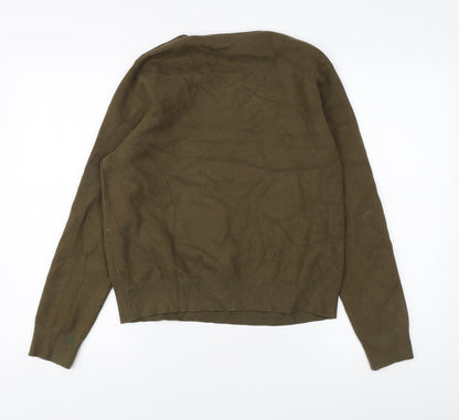 Womens UK Size 8 MNG Green Pullover Jumper