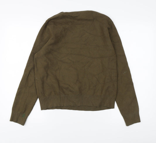 Womens UK Size 8 MNG Green Pullover Jumper