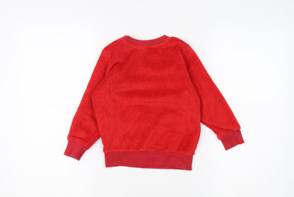Boys Red Cars Fleece Pyjama Top, Size 2-3 Years, Cosy Sleepwear