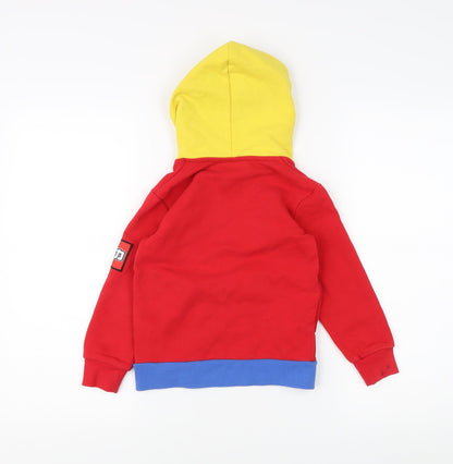 Tomica Boys Red Pullover Hoodie, Cars Graphic, 3 Years