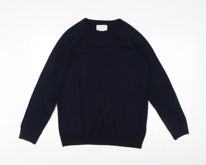 River Island Men's Blue Crew Neck Pullover Jumper S