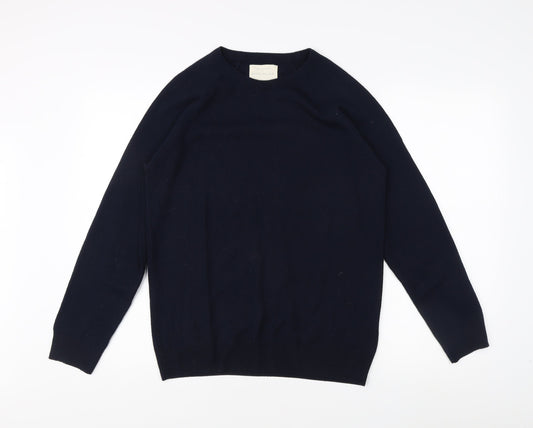 River Island Men's Blue Crew Neck Pullover Jumper S
