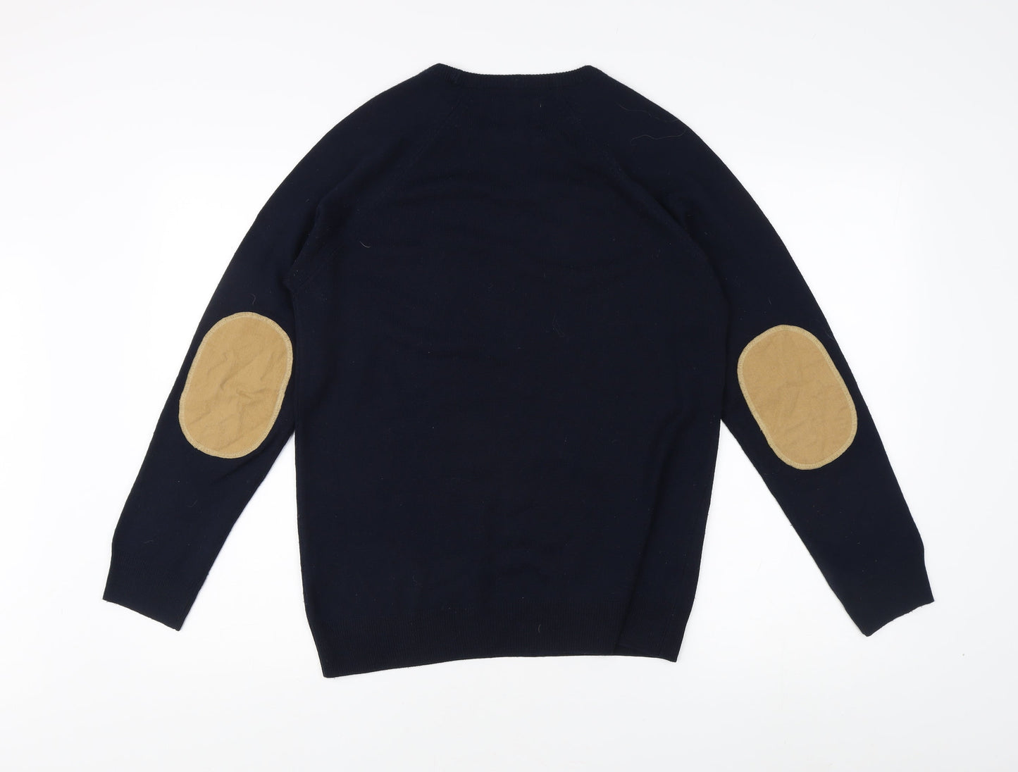 River Island Men's Blue Crew Neck Pullover Jumper S