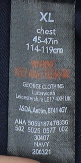 George Men's XL Blue Space Jam T-Shirt, Movie Graphic