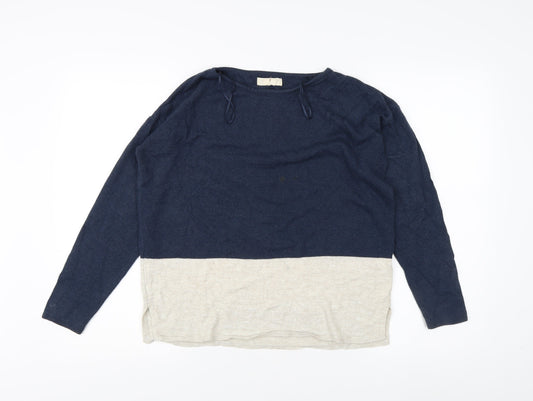 Fat Face Women's Blue Jumper, Size 8, Long Sleeve