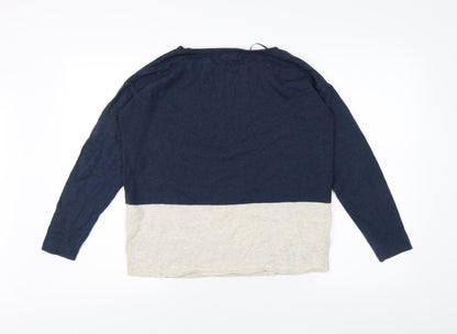 Fat Face Women's Blue Jumper, Size 8, Long Sleeve