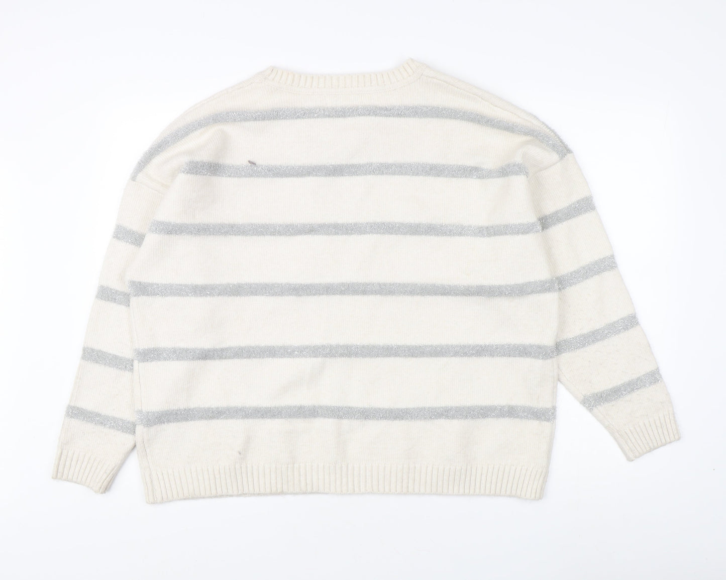 Womens UK Size XL Marks and Spencer Ivory Pullover Jumper