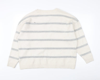 Womens UK Size XL Marks and Spencer Ivory Pullover Jumper