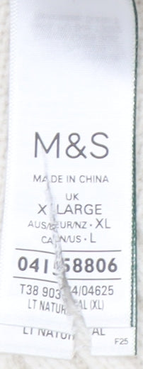 Womens UK Size XL Marks and Spencer Ivory Pullover Jumper