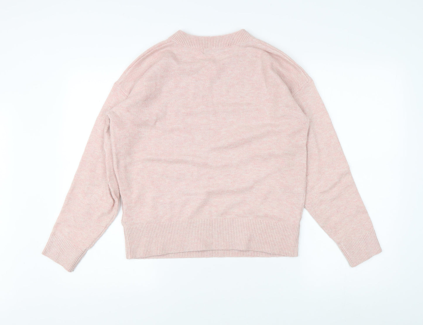 Womens UK Size S Marks and Spencer Pink Pullover Jumper