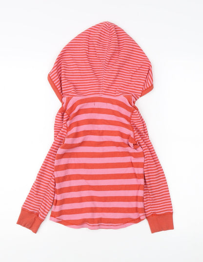 GapKids Girls Red Stripe Henley Hoodie 4-5 Years