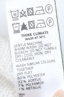 Womens UK Size XS Marks and Spencer Ivory Pullover Jumper