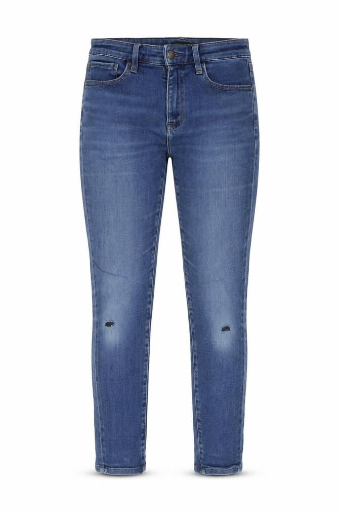 Womens UK Size 26 Uniqlo Regular Fit Skinny Blue Jeans