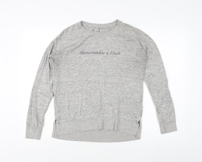 Abercrombie & Fitch Women's Grey Medium Pullover Jumper