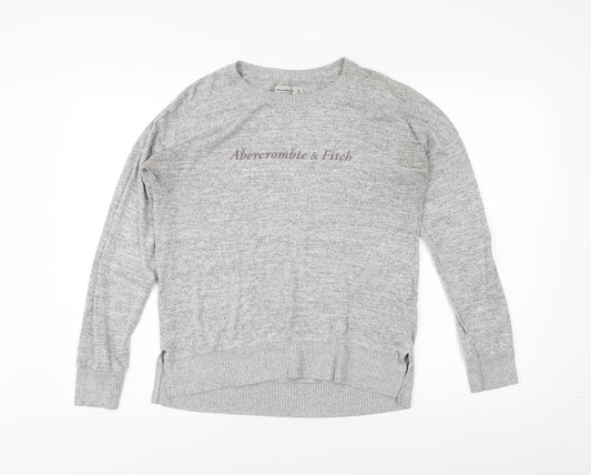Abercrombie & Fitch Women's Grey Medium Pullover Jumper