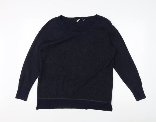 Womens UK Size M Oasis Blue Pullover Jumper