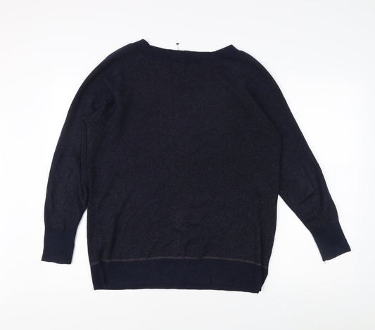 Womens UK Size M Oasis Blue Pullover Jumper