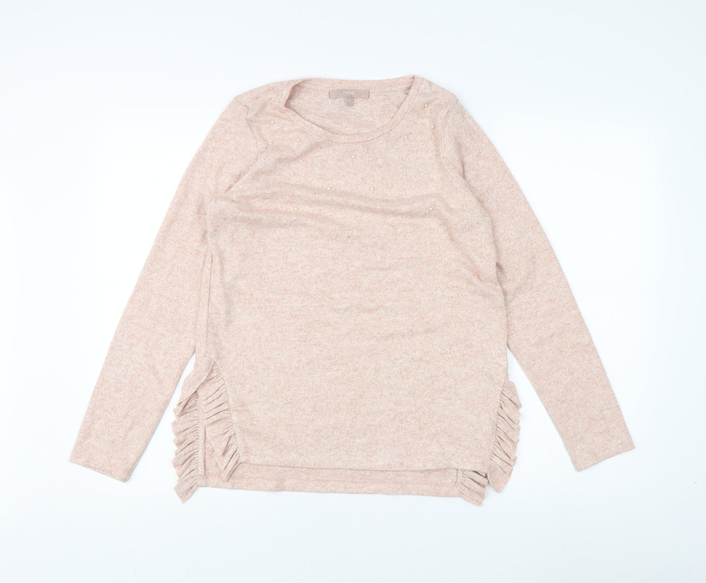 Womens UK Size 10 NEXT Beige Pullover Jumper