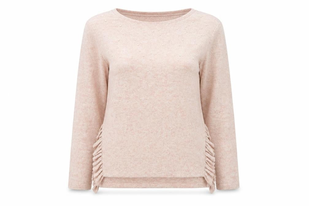 Womens UK Size 10 NEXT Beige Pullover Jumper