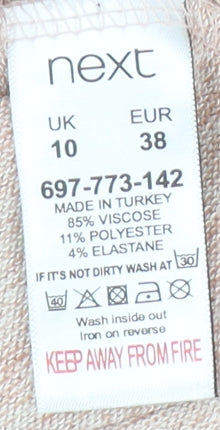 Womens UK Size 10 NEXT Beige Pullover Jumper
