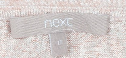 Womens UK Size 10 NEXT Beige Pullover Jumper