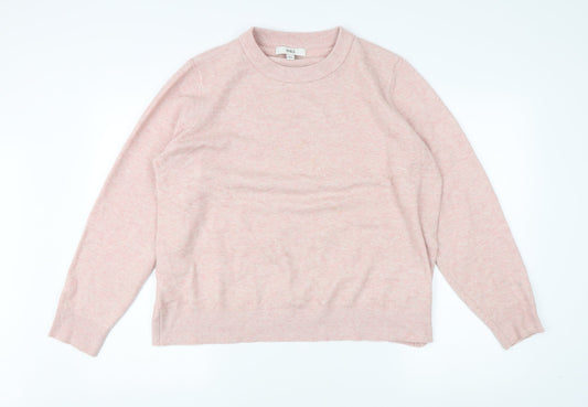 Womens UK Size L Marks and Spencer Pink Pullover Jumper