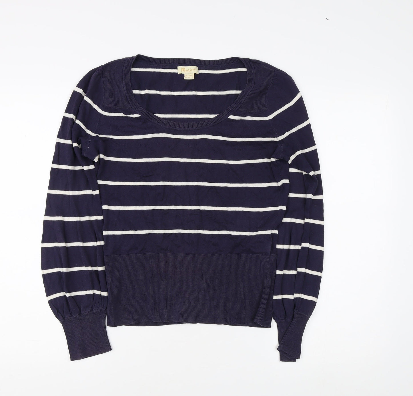 Womens UK Size 12 Monsoon Blue Pullover Jumper
