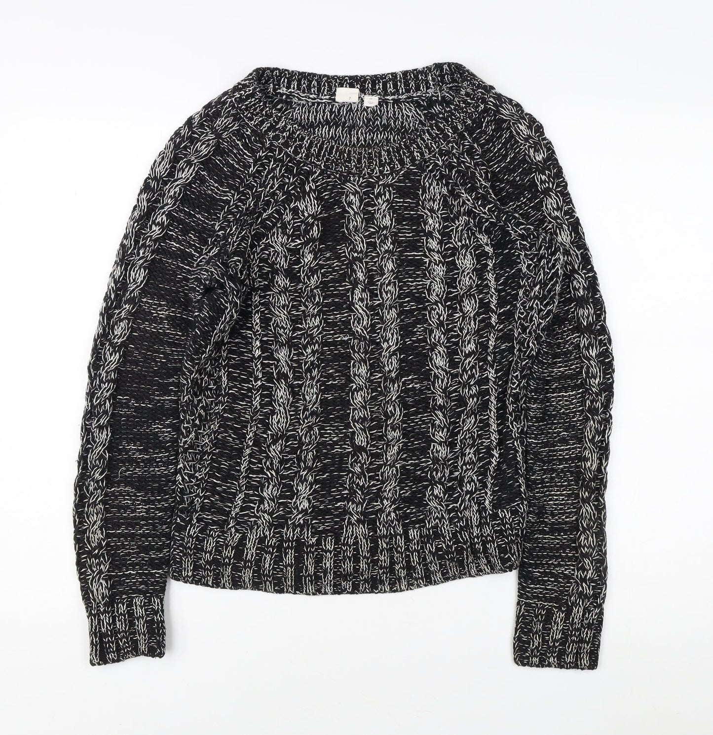 GAP Women's Black Cable-Knit Pullover Jumper XS