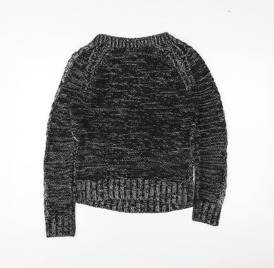 GAP Women's Black Cable-Knit Pullover Jumper XS