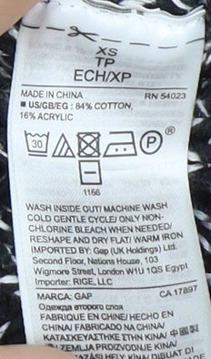 GAP Women's Black Cable-Knit Pullover Jumper XS